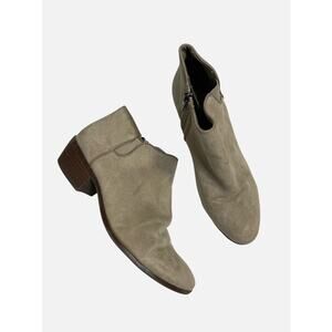Circus Side Zip Ankle Booties Almond Toe Gray